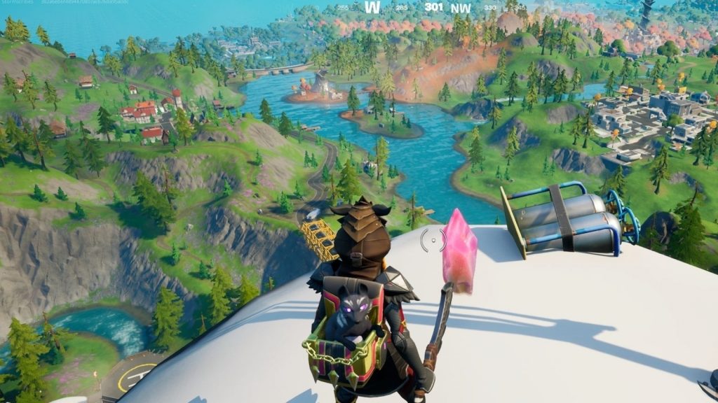 In Fortnite, and where's the tallest mountain?